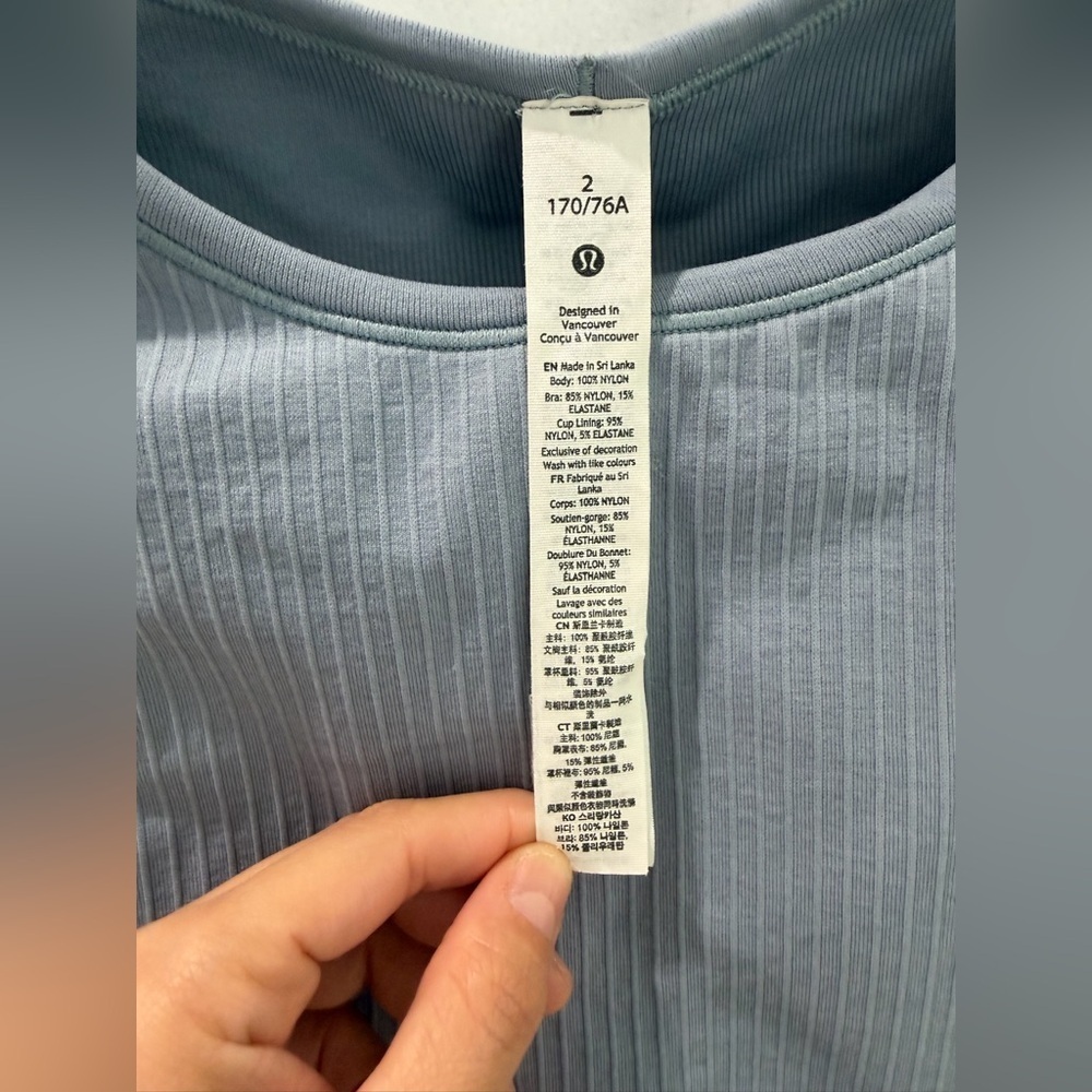 Lululemon Ebb to Street Long-Sleeve Shirt Chambray (Size 2) - Picture 8 of 10